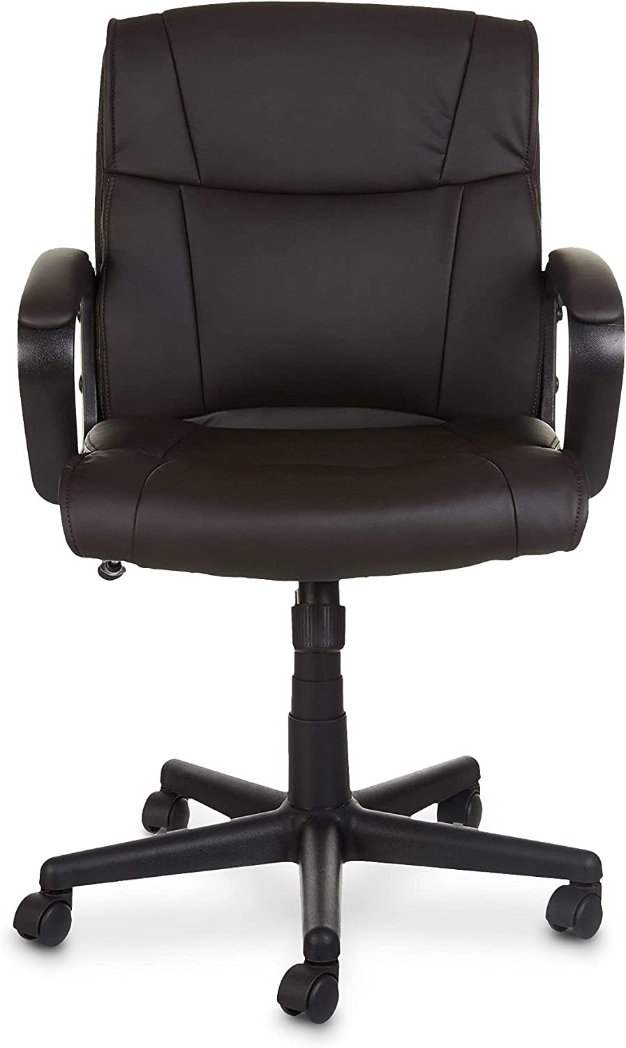 Adjustable Height/Tilt, 360-Degree Swivel, Padded Office Desk Chair with Armrests