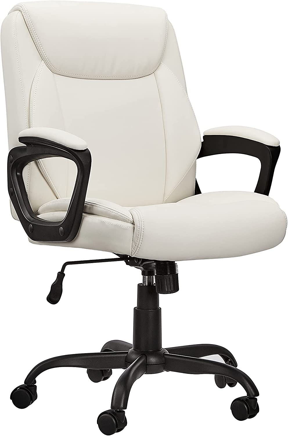 Classic Pure soft Padded Mid-Back Office Computer Desk Chair with Armrest Comfort